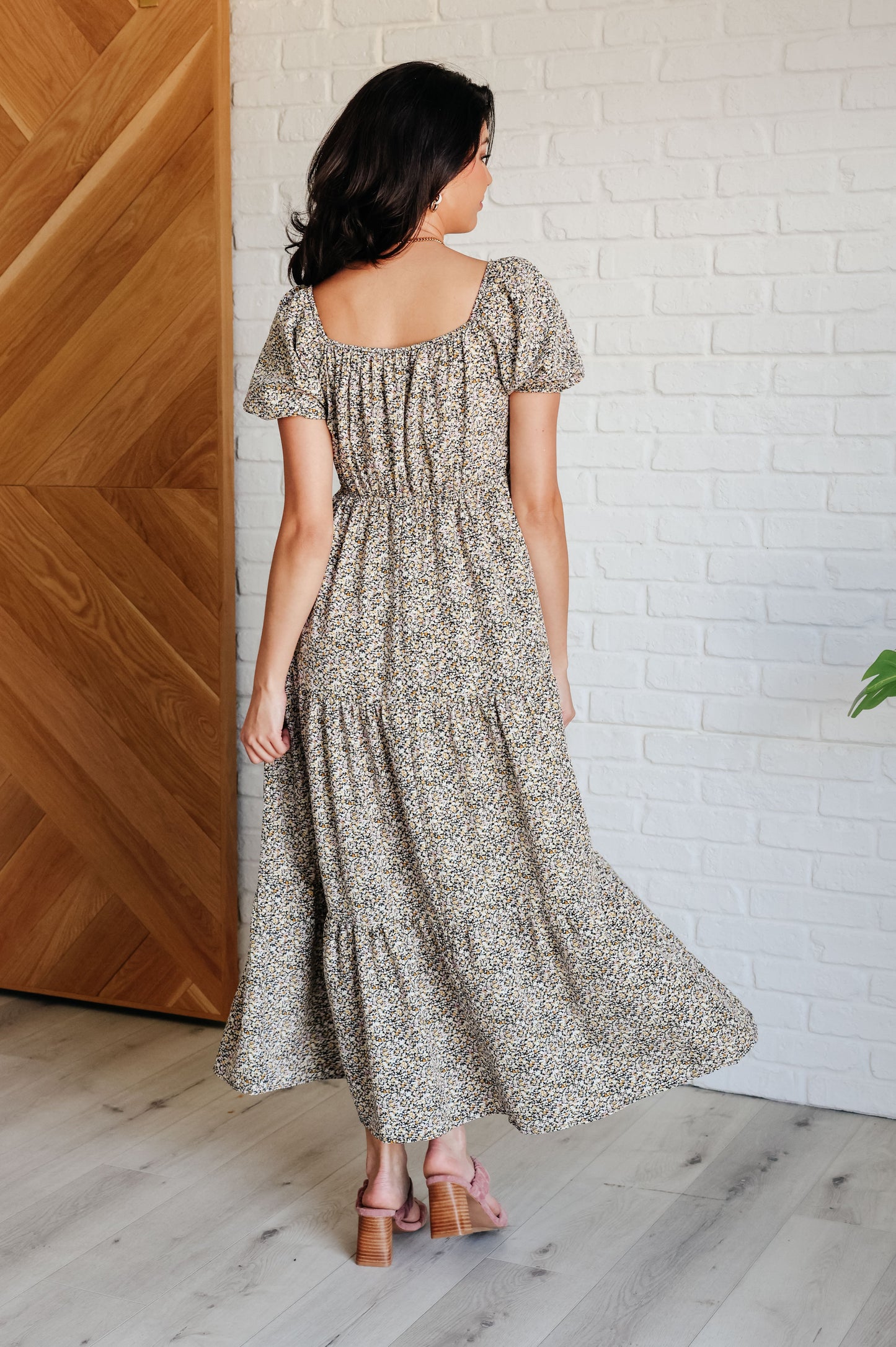 A Moment of Love Balloon Sleeve Dress